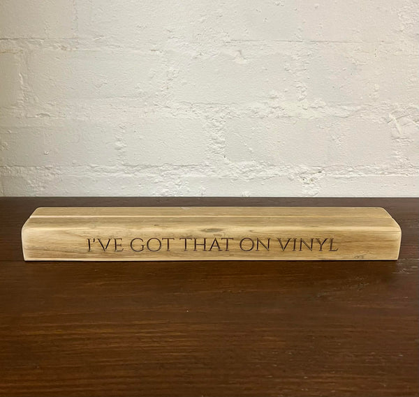 Reclaimed wood vinyl record holder stand