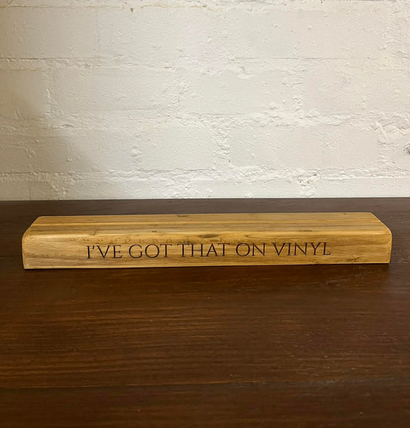 Reclaimed wood vinyl record holder stand