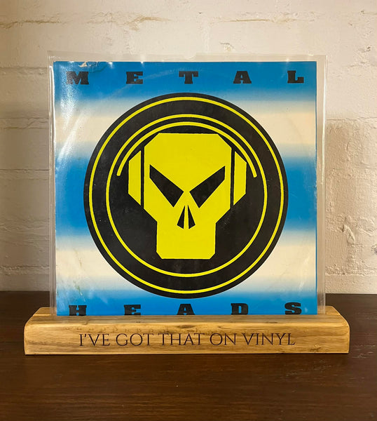 Reclaimed wood vinyl record holder stand